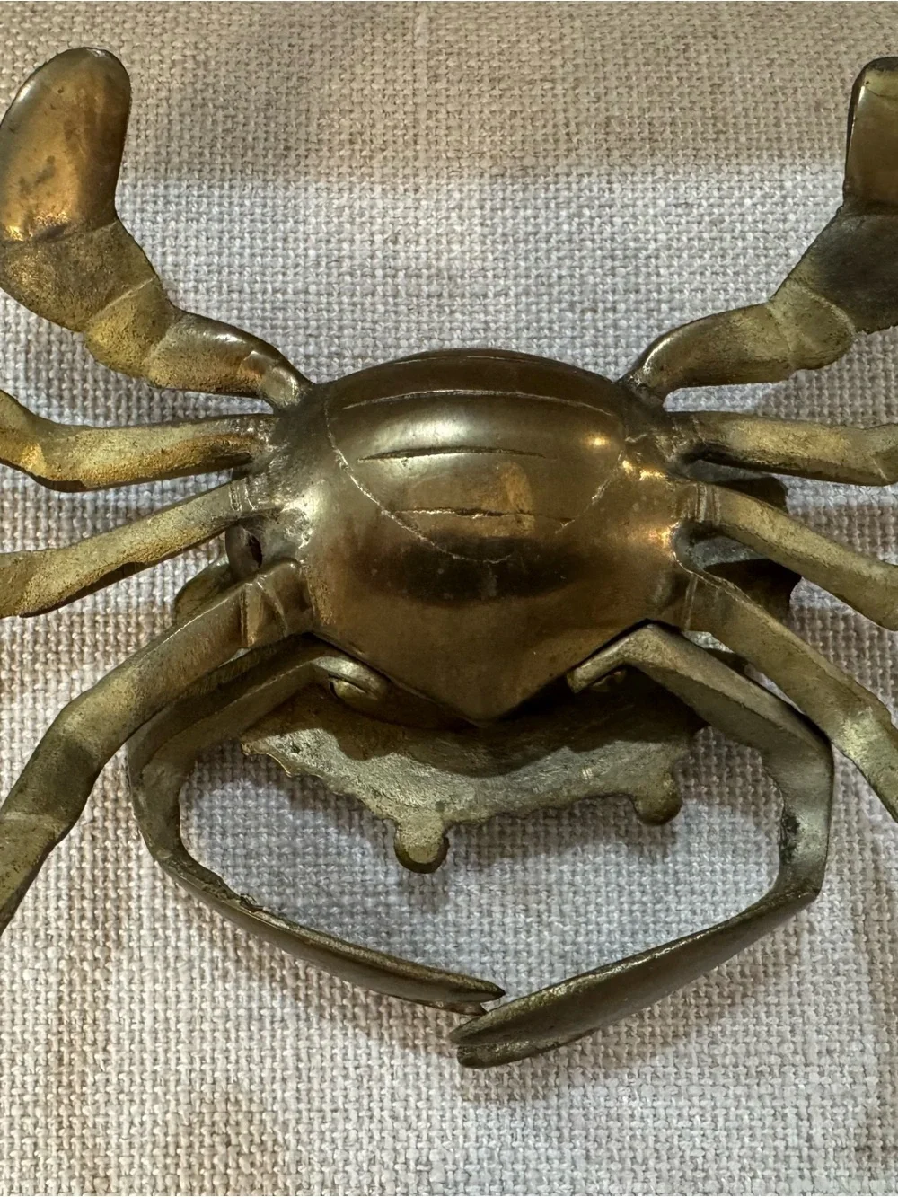 3 Bronze Crab Ash Trays Sculpture Figure 7x3 1/2” FIRM $120